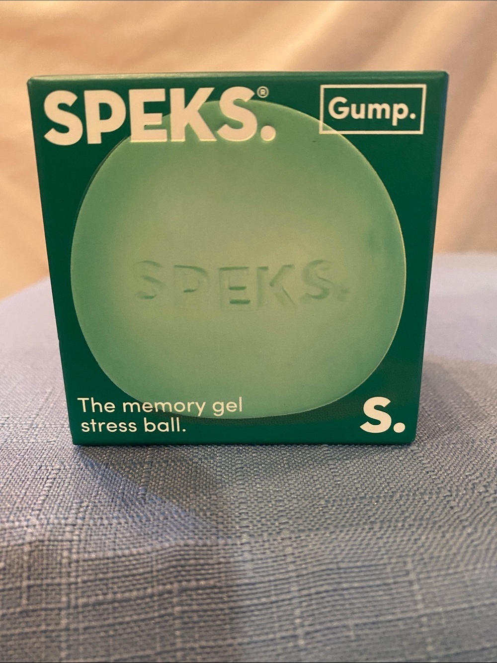 SPEKS Gump Teal Memory Gel Stress Ball Soft Silky Squishy Fidget Stress Toy